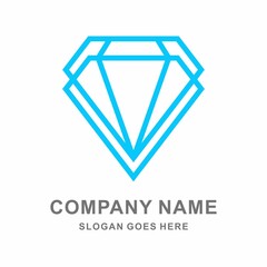 Luxury Diamond Beauty Jewelry Fashion Accessories Business Company Stock Vector Logo Design Template