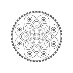 Mandala. Floral pattern