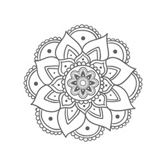 Mandala. Floral pattern