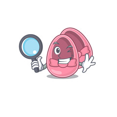 cartoon picture of baby girl shoes Detective using tools