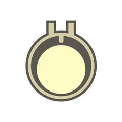 Air compressor and part vector icon design, editable stroke.