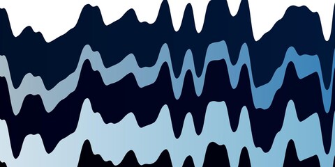 Light BLUE vector background with bent lines. Colorful illustration in abstract style with bent lines. Pattern for websites, landing pages.