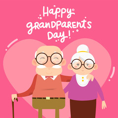 Happy grandparents day card