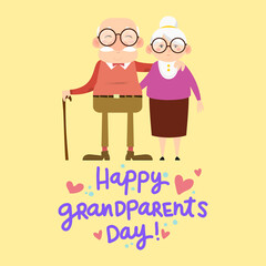 Happy grandparents day card