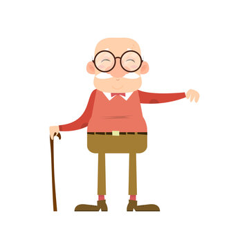 recommend clip art: Isolated old man image
