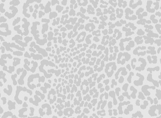 Leopard print seamless pattern design with subtle light grey textured spots on off white background. Animal repeat surface pattern design. © Moab Republic