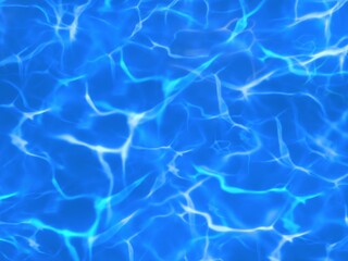 Obraz premium light on blue water surface abstract background