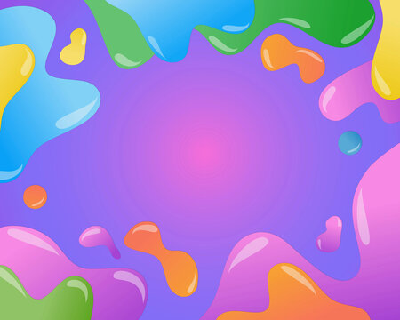 cute colourful bubbles abstract background © Thitiporn