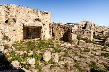 Ancient Ruins of The Medieval Castle in Palazzolo Acreide, Province of Syracuse, Italy. (Part II)