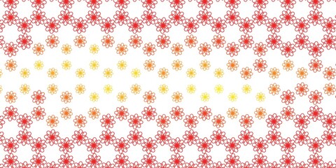 Light Orange vector template with curves.