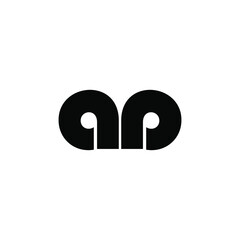 aa letter vector logo