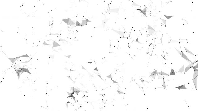 Constellation of grey line segments on the white background.