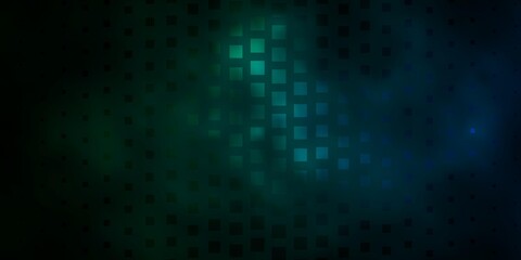 Dark Green vector texture in rectangular style. Rectangles with colorful gradient on abstract background. Design for your business promotion.