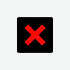 Obraz premium red cross mark
