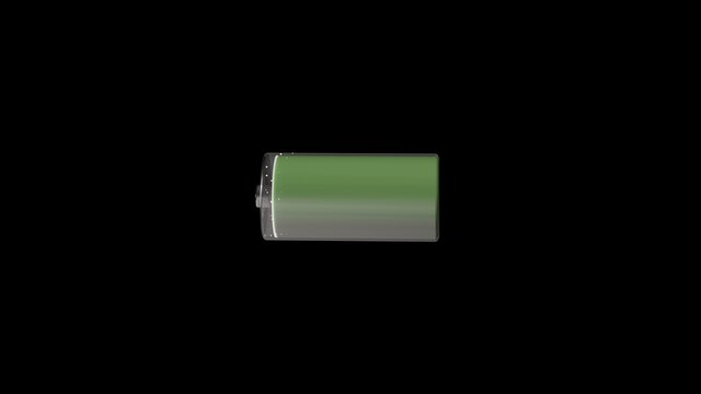 Charging battery projection. Electronic concept