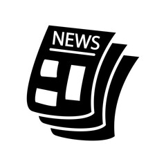 news paper icon design, flat style trendy collection