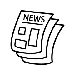 news paper icon design, flat style trendy collection