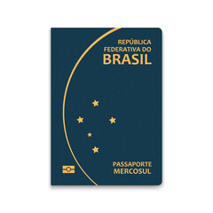 Passport of Brazil. Vector illustration