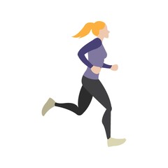 Fototapeta na wymiar Woman jogging