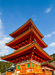 Fototapeta na wymiar Kiyomizu-dera pagoda