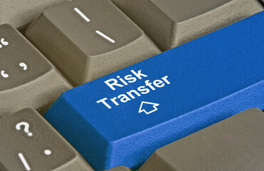 Keyboard with key for risk transfer