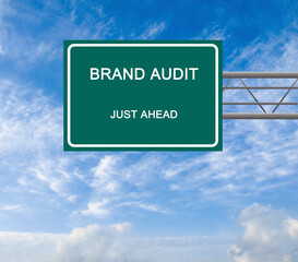 Obraz premium Road Sign to Brand Audit