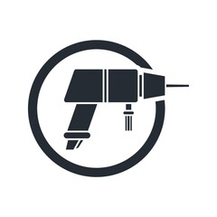 Hand drilling machine icon