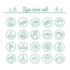 Collection of spa icons