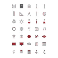 Set of education icons