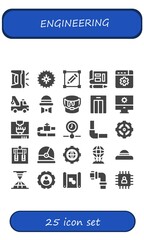 engineering icon set