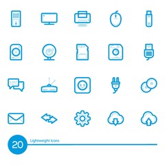 Set of computer icons