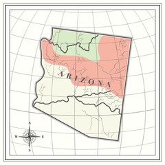 Map of arizona state