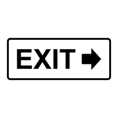 exit sign icon