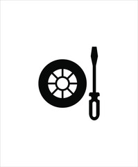 tire repair icon,vector best flat icon.