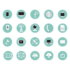 Set of technology icons