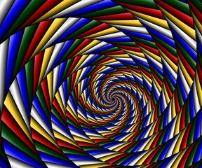 Fototapeta na wymiar Computer generated colorful fractal artwork
