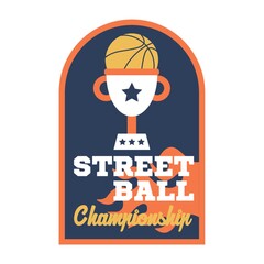 Basketball championship sticker