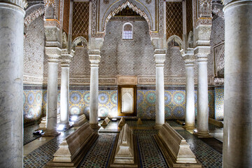  the Saadian tombs mausoleum in Marrakech, Morocco