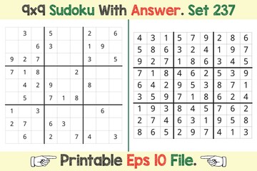 Advance Sudoku Puzzle Games Easy to Hard with Answer