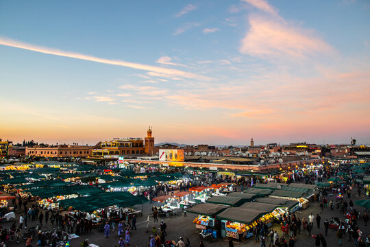 Djemaa El Fna square, Marrakech, Morocco