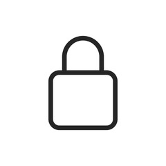 Padlock icon isolated on white background. Lock symbol modern, simple, vector, icon for website design, mobile app, ui. Vector Illustration