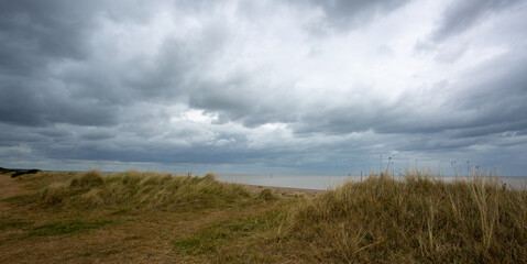 Looking out to sea at Sizewell Suffolk