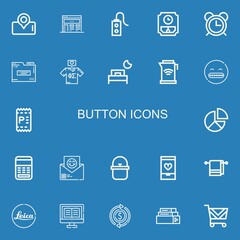 Editable 22 button icons for web and mobile