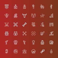Editable 36 bone icons for web and mobile