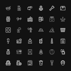 Editable 36 plastic icons for web and mobile