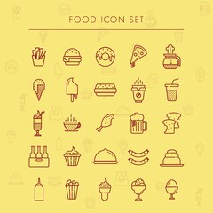 Food icon set