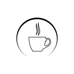 Coffee Cup icon isolated on white background