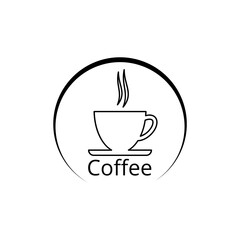 Coffee Cup icon isolated on white background