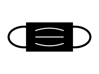 Simple Face Mask Icon. Vector Image.