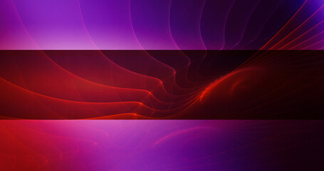 3D rendering abstract multicolored fractal light background with bright center